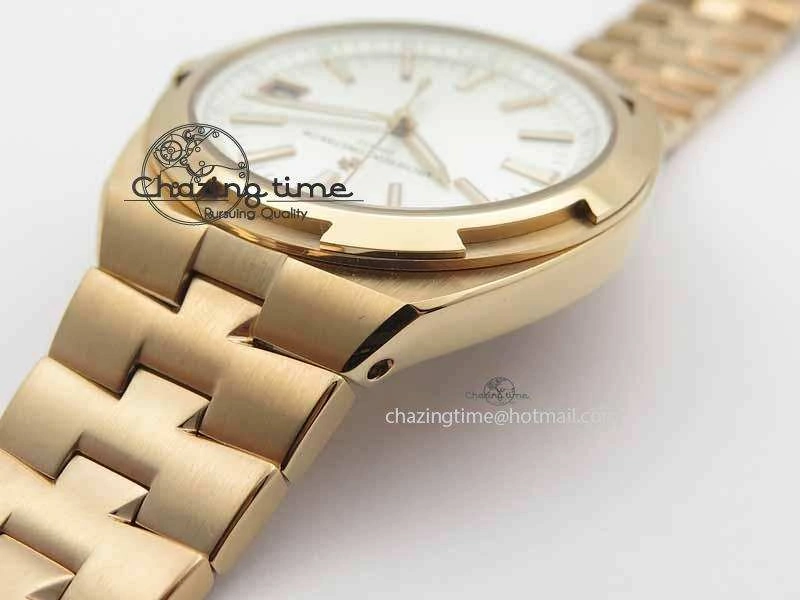 Overseas Automatic RG White Dial On RG Bracelet A5100