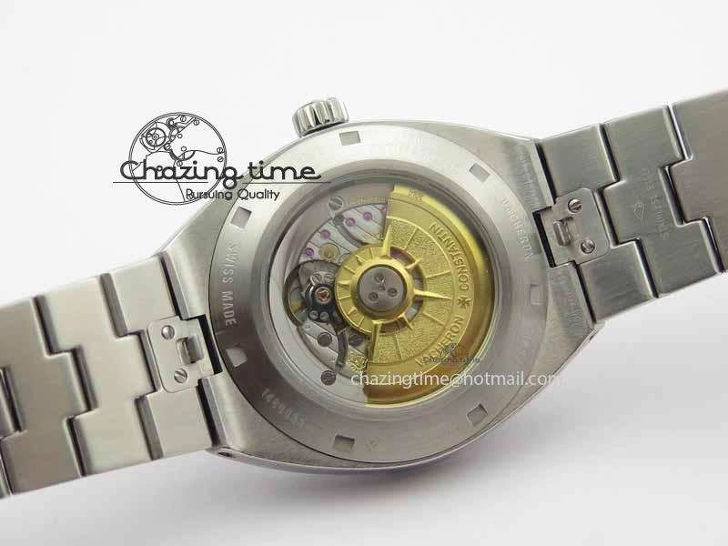 Overseas Automatic SS Blue Dial On SS Bracelet A5100