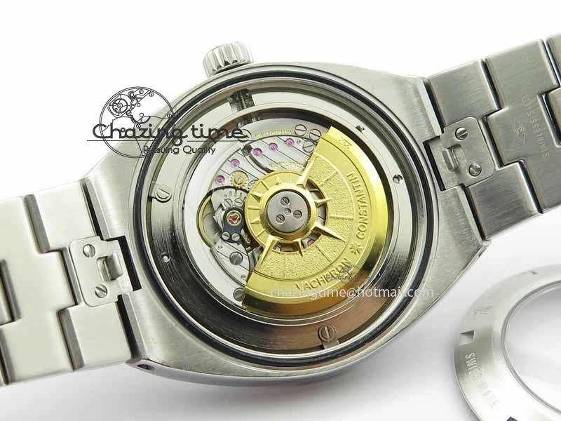 Overseas Automatic SS Blue Dial On SS Bracelet A5100