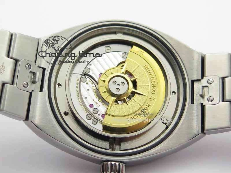 Overseas Automatic SS Blue Dial On SS Bracelet A5100