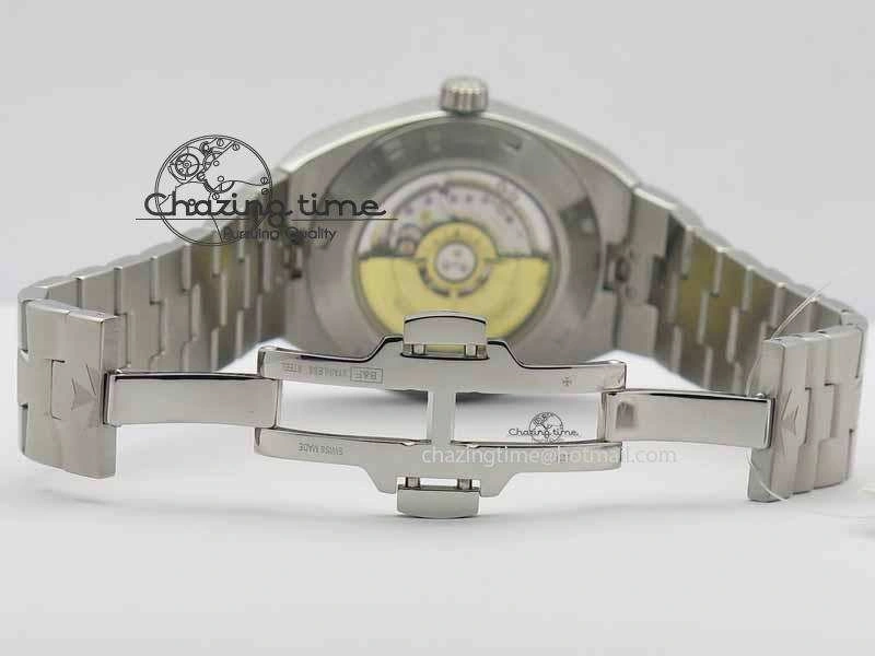 Overseas Automatic SS Blue Dial On SS Bracelet A5100