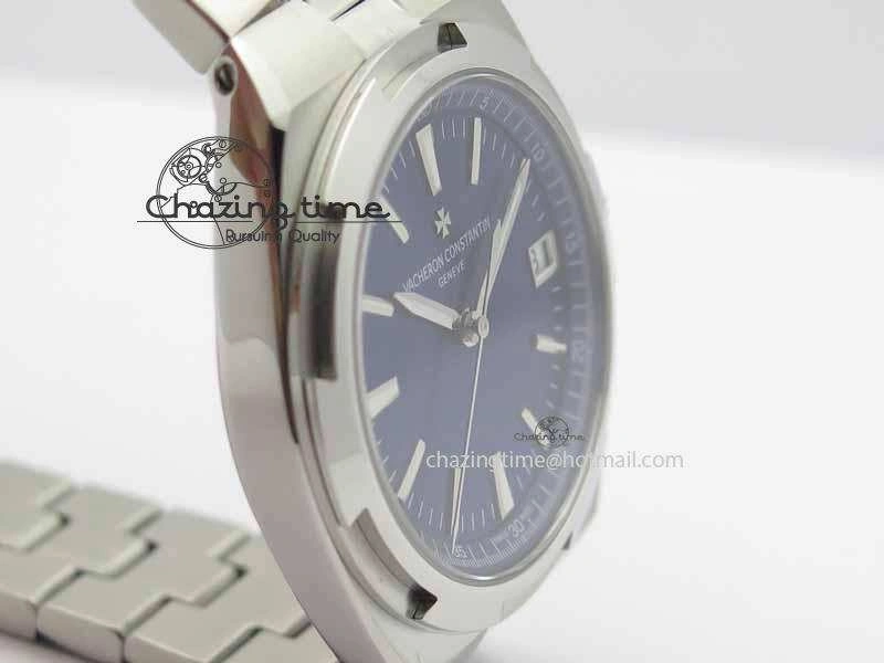 Overseas Automatic SS Blue Dial On SS Bracelet A5100
