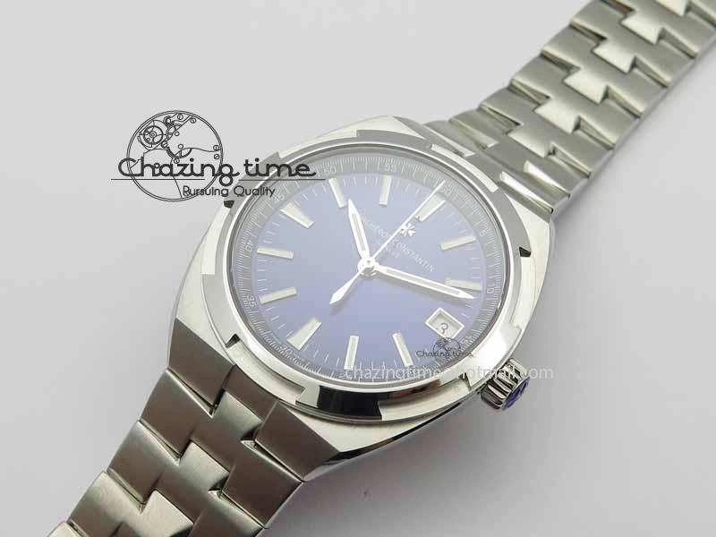 Overseas Automatic SS Blue Dial On SS Bracelet A5100