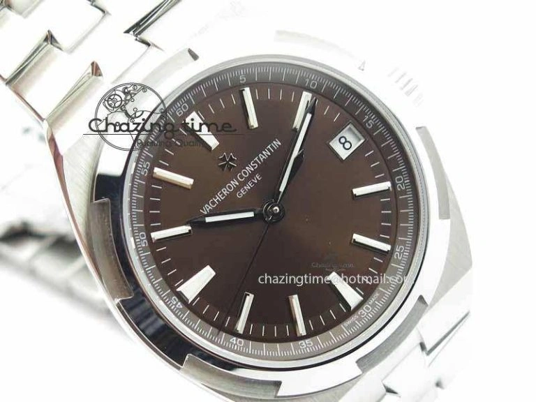 Overseas Automatic SS Brown Dial On SS Bracelet A5100