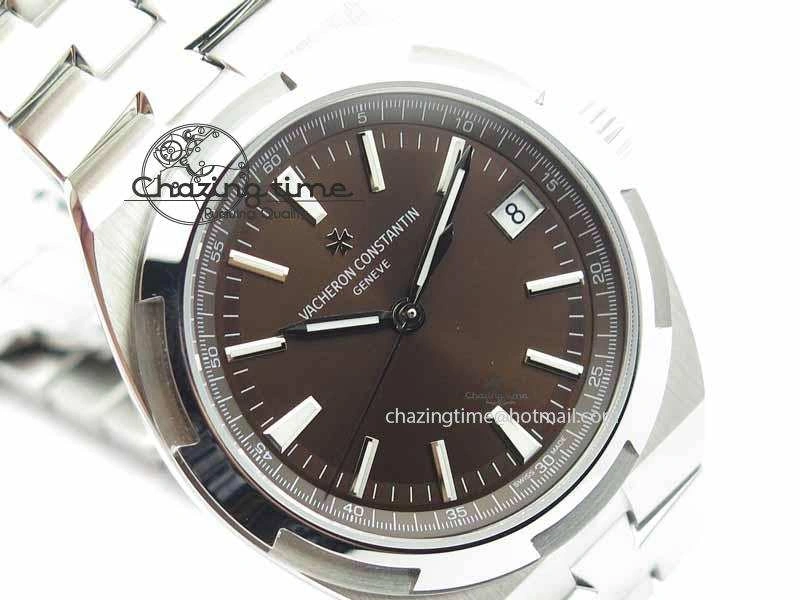 Overseas Automatic SS Brown Dial On SS Bracelet A5100
