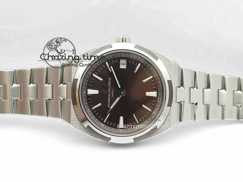 Overseas Automatic SS Brown Dial On SS Bracelet A5100