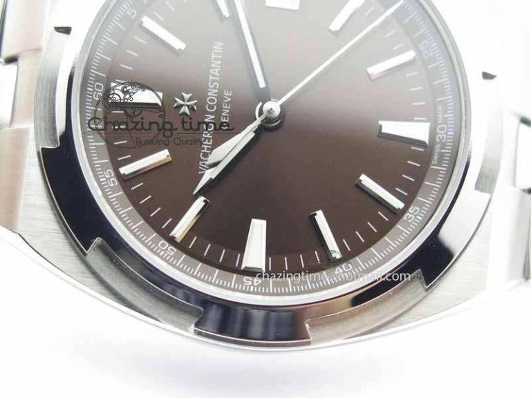 Overseas Automatic SS Brown Dial On SS Bracelet A5100