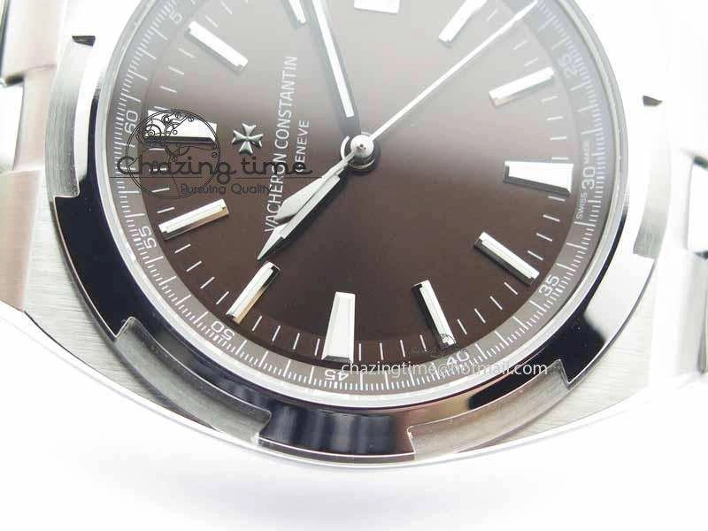 Overseas Automatic SS Brown Dial On SS Bracelet A5100