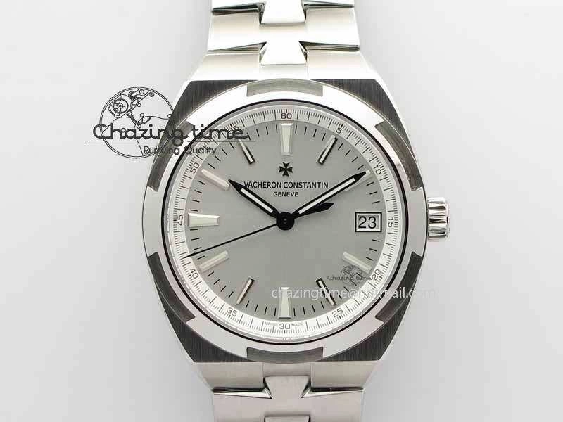 Overseas Automatic SS White Dial On SS Bracelet A5100