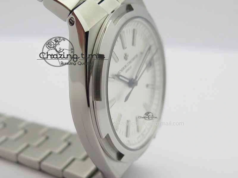 Overseas Automatic SS White Dial On SS Bracelet A5100