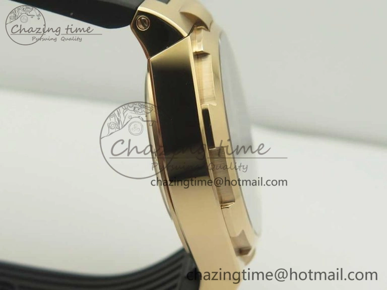 Overseas Dual Time Power Reserve RG TWA Best Edition Black Dial on Black Rubber Strap A1222