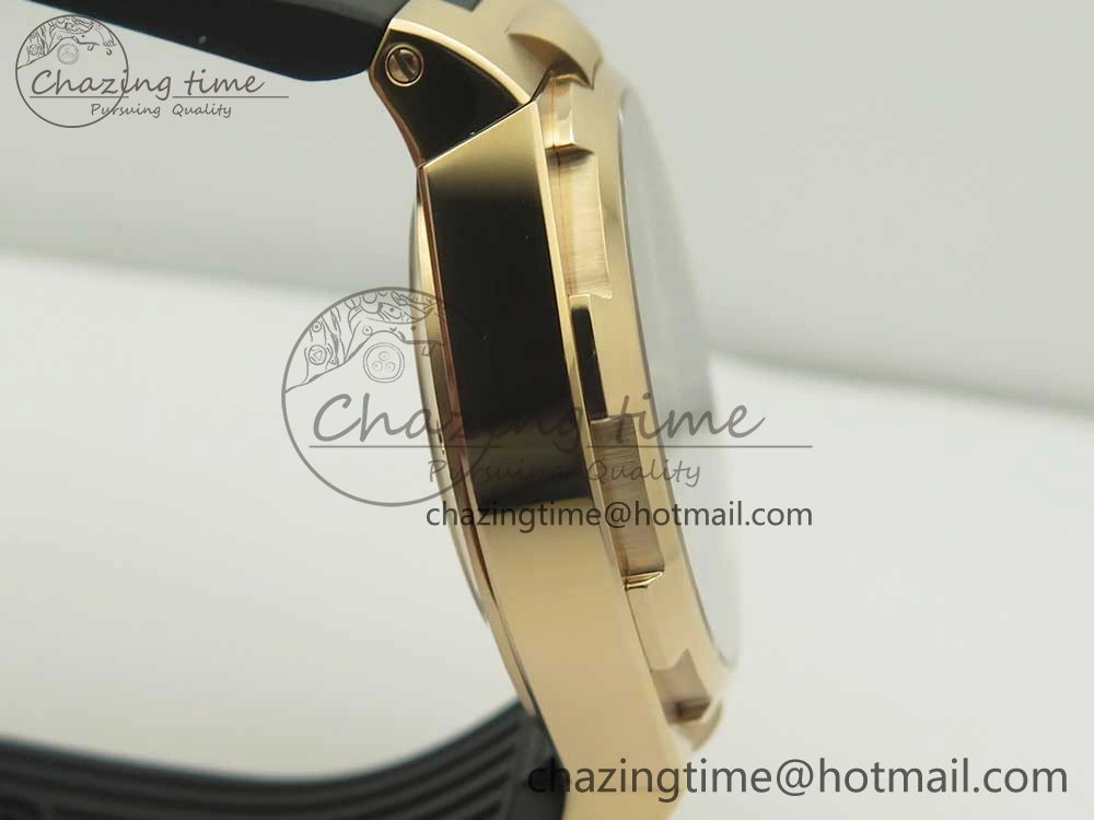 Overseas Dual Time Power Reserve RG TWA Best Edition Black Dial on Black Rubber Strap A1222