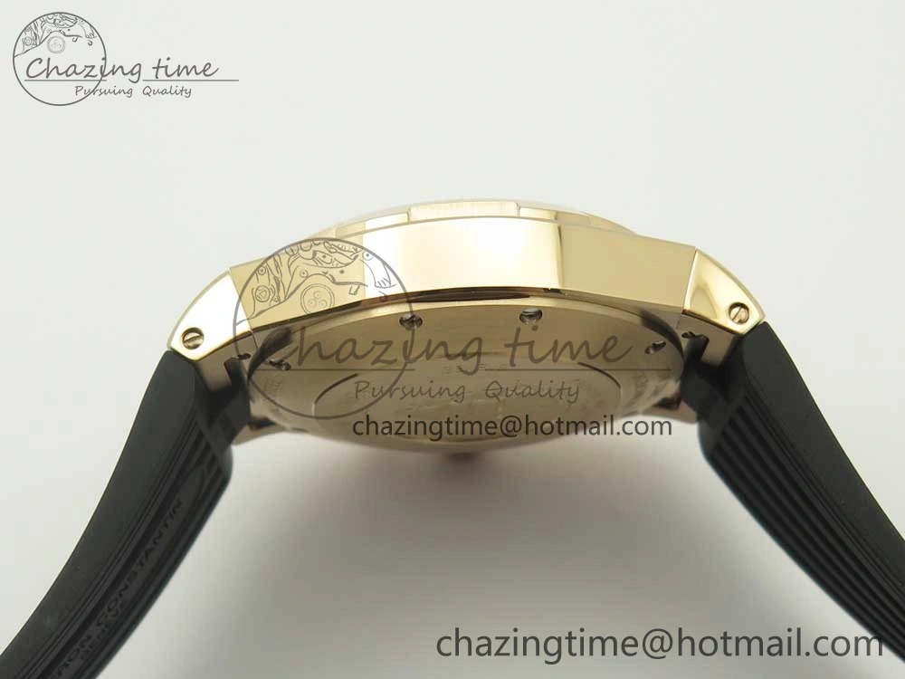 Overseas Dual Time Power Reserve RG TWA Best Edition Black Dial on Black Rubber Strap A1222