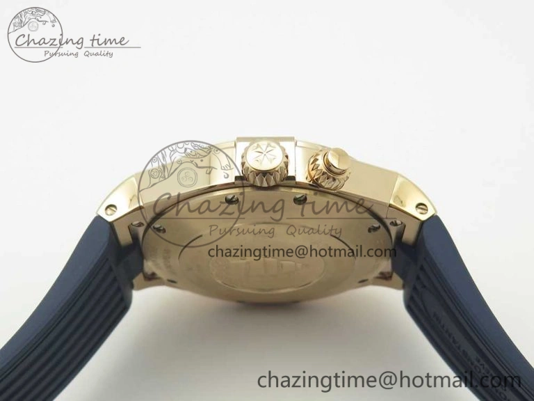 Overseas Dual Time Power Reserve RG TWA Best Edition Blue Dial on Blue Rubber Strap A1222