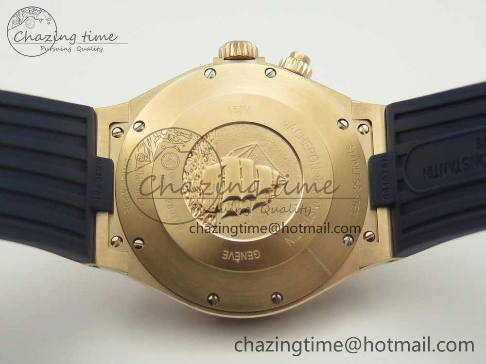 Overseas Dual Time Power Reserve RG TWA Best Edition Blue Dial on Blue Rubber Strap A1222