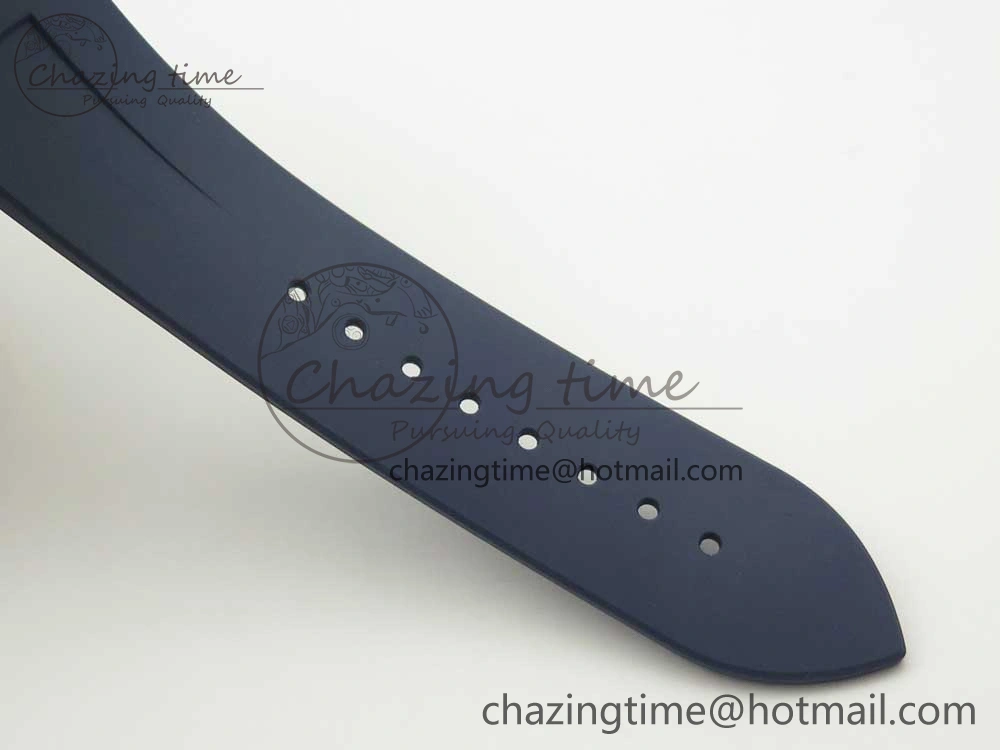 Overseas Dual Time Power Reserve RG TWA Best Edition Blue Dial on Blue Rubber Strap A1222