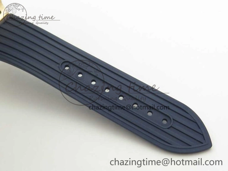 Overseas Dual Time Power Reserve RG TWA Best Edition Blue Dial on Blue Rubber Strap A1222