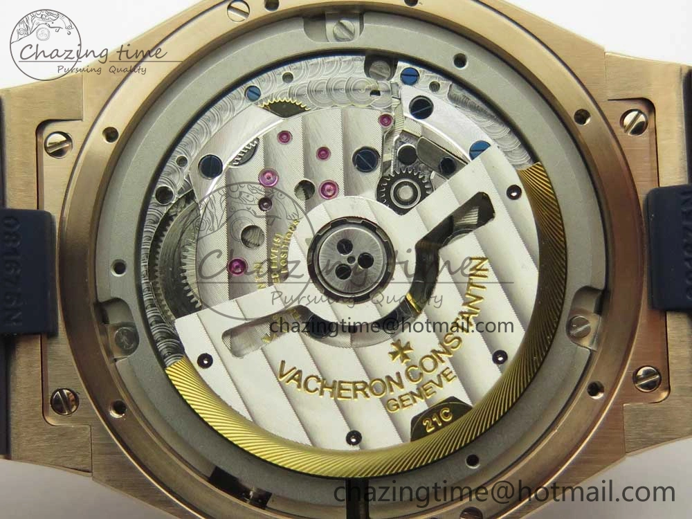 Overseas Dual Time Power Reserve RG TWA Best Edition Blue Dial on Blue Rubber Strap A1222