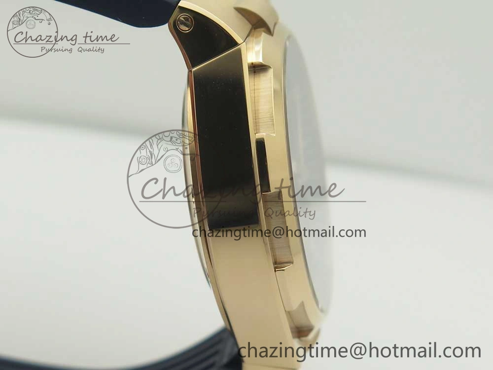 Overseas Dual Time Power Reserve RG TWA Best Edition Blue Dial on Blue Rubber Strap A1222
