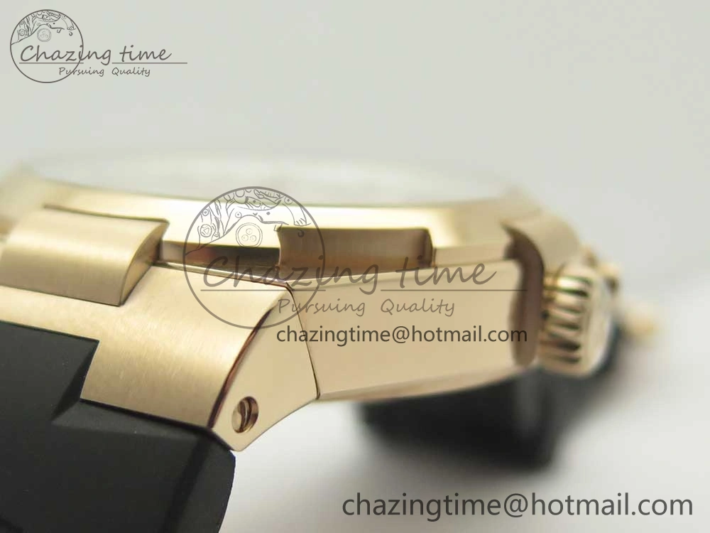Overseas Dual Time Power Reserve RG TWA Best Edition Silver Dial on Black Rubber Strap A1222