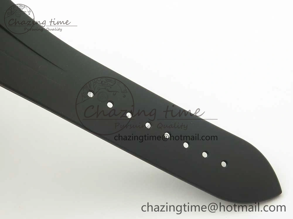 Overseas Dual Time Power Reserve RG TWA Best Edition Silver Dial on Black Rubber Strap A1222