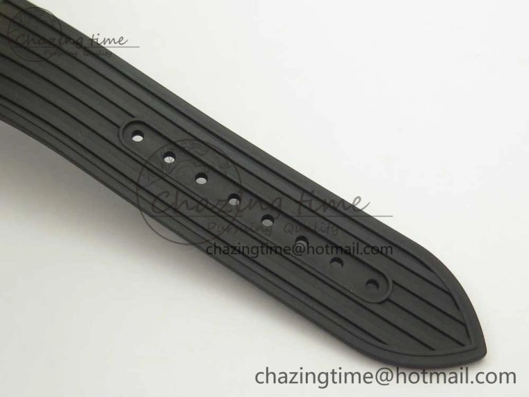 Overseas Dual Time Power Reserve RG TWA Best Edition Silver Dial on Black Rubber Strap A1222