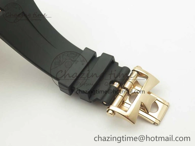 Overseas Dual Time Power Reserve RG TWA Best Edition Silver Dial on Black Rubber Strap A1222