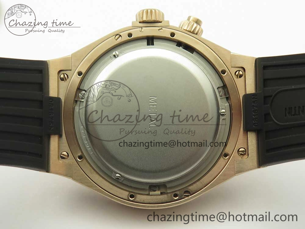 Overseas Dual Time Power Reserve RG TWA Best Edition Silver Dial on Black Rubber Strap A1222