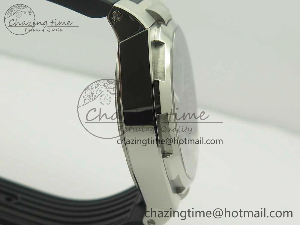Overseas Dual Time Power Reserve TWA Best Edition Black Dial on Black Rubber Strap A1222