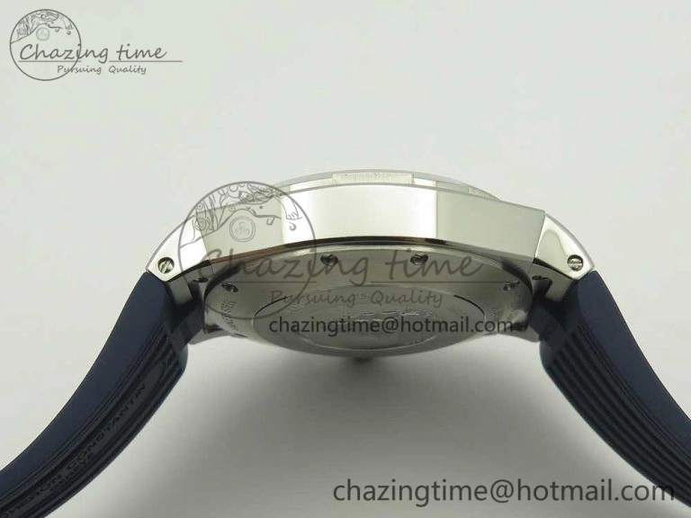 Overseas Dual Time Power Reserve TWA Best Edition Blue Dial on Blue Rubber Strap A1222