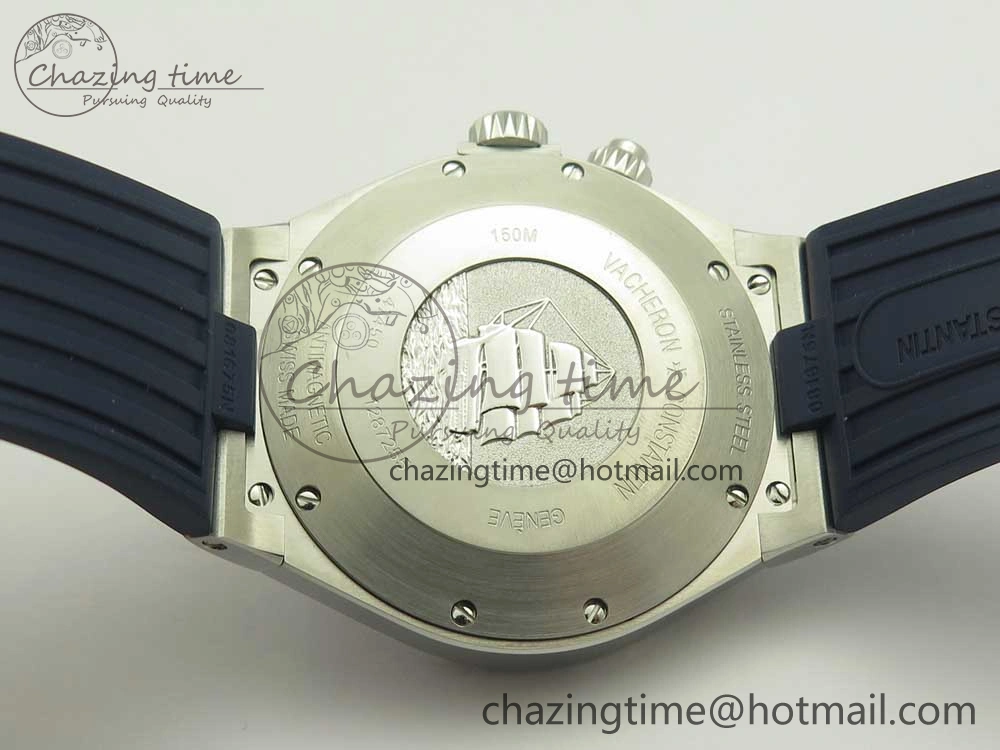 Overseas Dual Time Power Reserve TWA Best Edition Blue Dial on Blue Rubber Strap A1222
