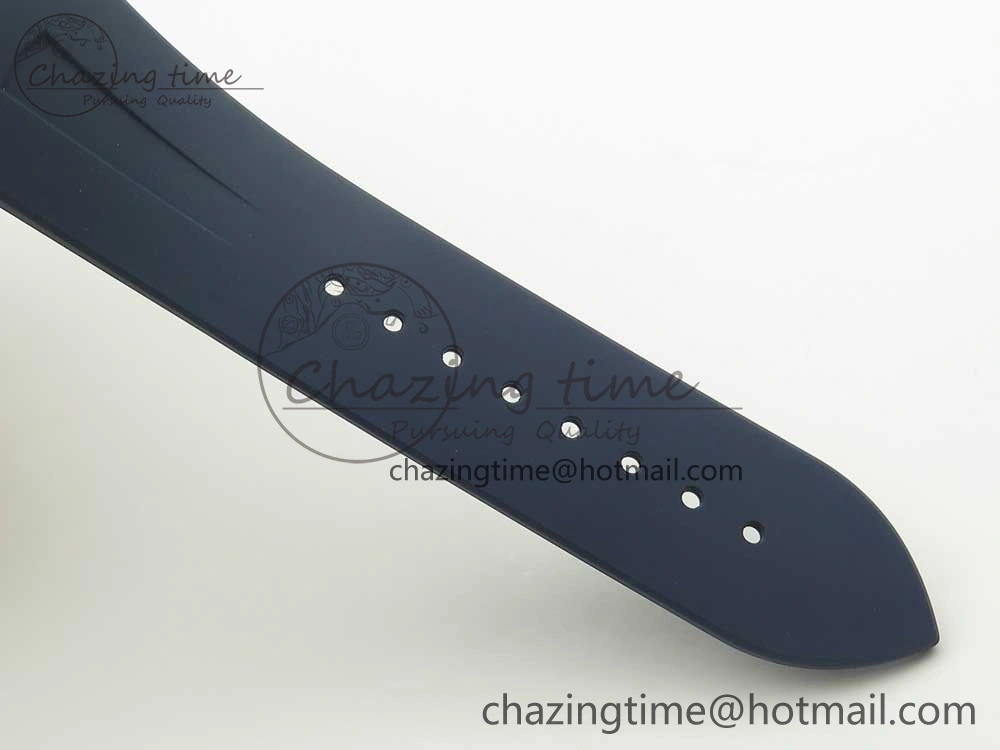 Overseas Dual Time Power Reserve TWA Best Edition Blue Dial on Blue Rubber Strap A1222