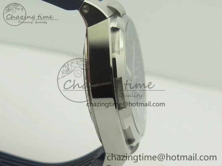 Overseas Dual Time Power Reserve TWA Best Edition Blue Dial on Blue Rubber Strap A1222