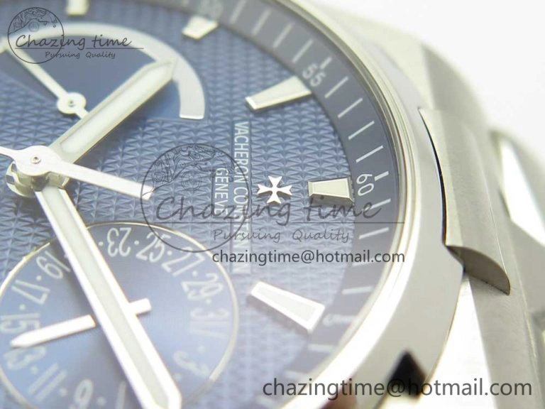 Overseas Dual Time Power Reserve TWA Best Edition Blue Dial on SS Bracelet A1222