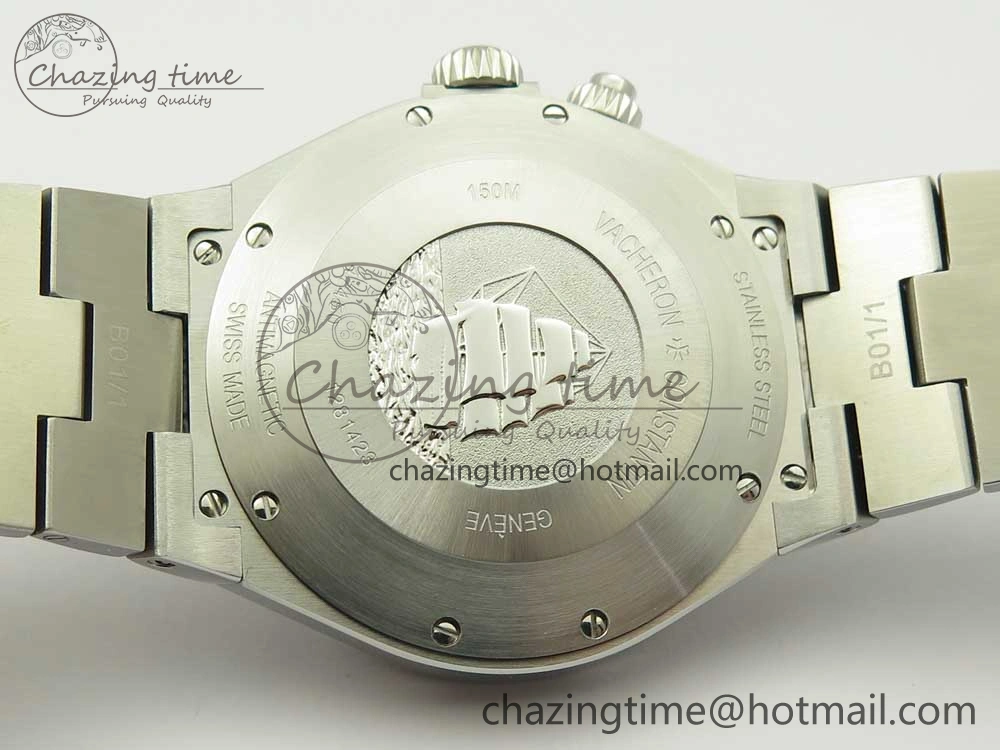 Overseas Dual Time Power Reserve TWA Best Edition Blue Dial on SS Bracelet A1222