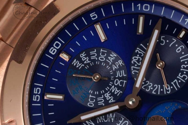 Overseas Perpetual Calendar RG 8F Best Edition Blue Dial on RG Bracelet A1120