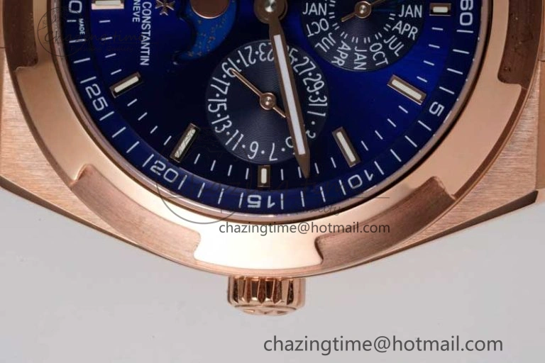 Overseas Perpetual Calendar RG 8F Best Edition Blue Dial on RG Bracelet A1120