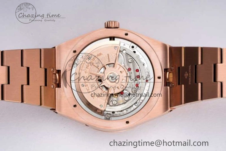 Overseas Perpetual Calendar RG 8F Best Edition Silver Dial on RG Bracelet A1120