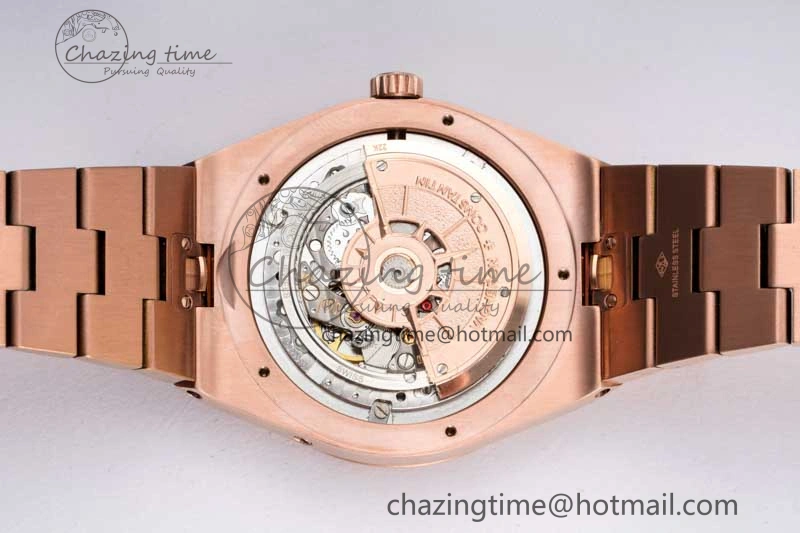 Overseas Perpetual Calendar RG 8F Best Edition Silver Dial on RG Bracelet A1120