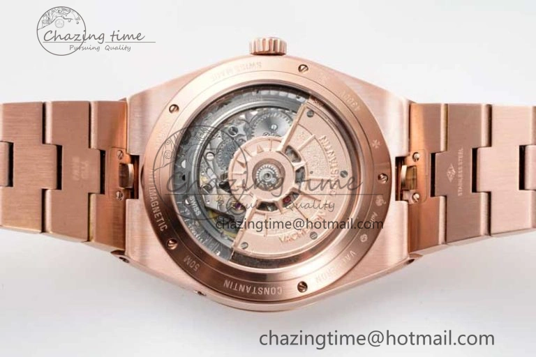 Overseas Perpetual Calendar RG 8F Best Edition Silver Dial on RG Bracelet A1120
