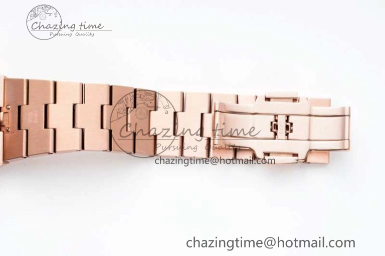 Overseas Perpetual Calendar RG 8F Best Edition Silver Dial on RG Bracelet A1120