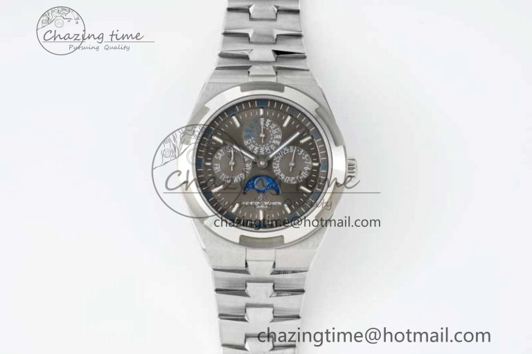 Overseas Perpetual Calendar SS 8F Best Edition Gray Dial on SS Bracelet A1120