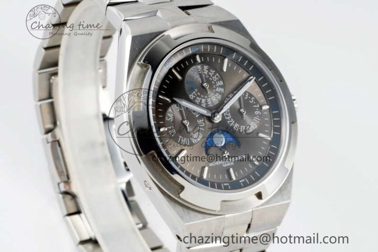 Overseas Perpetual Calendar SS 8F Best Edition Gray Dial on SS Bracelet A1120