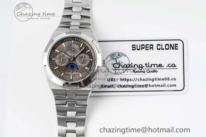 Overseas Perpetual Calendar SS 8F Best Edition Gray Dial on SS Bracelet A1120