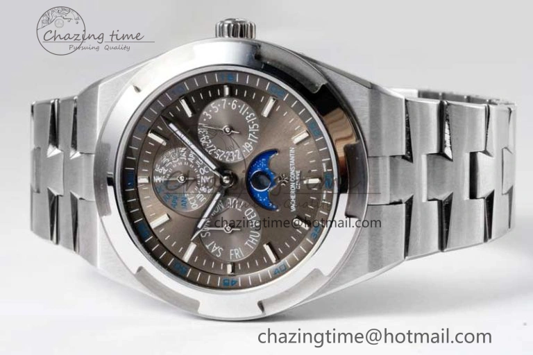 Overseas Perpetual Calendar SS 8F Best Edition Gray Dial on SS Bracelet A1120