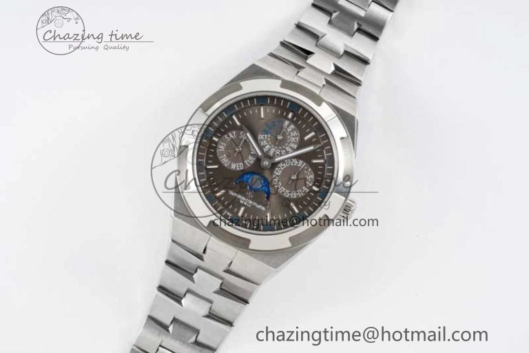 Overseas Perpetual Calendar SS 8F Best Edition Gray Dial on SS Bracelet A1120