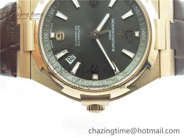Overseas RG MKS 1:1 Best Edition Gray Dial on Brown Leather Strap MIYOTA 9015