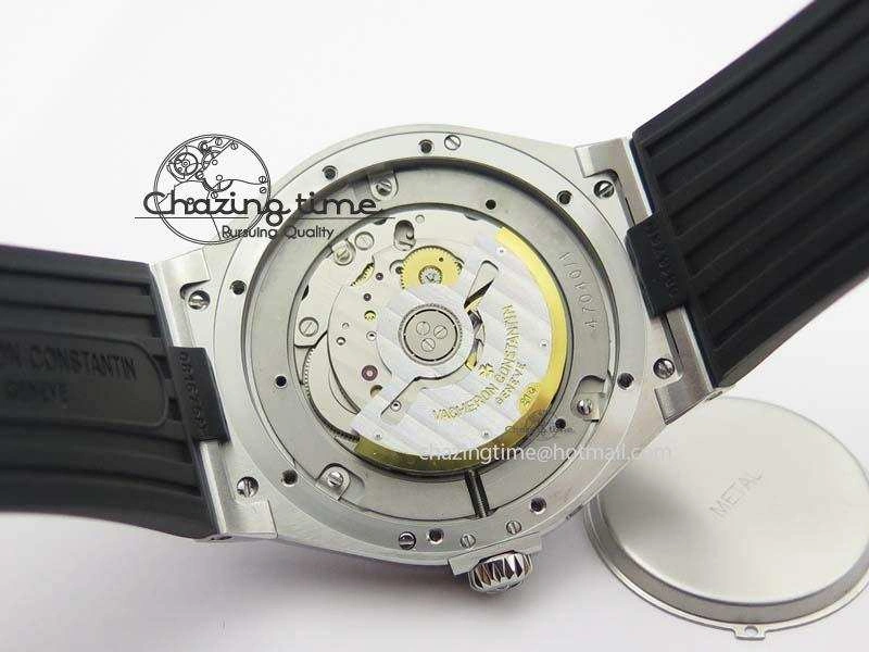 Overseas SS JJF 1:1 Best Edition Black Dial On Rubber Strap MIYOTA 9015
