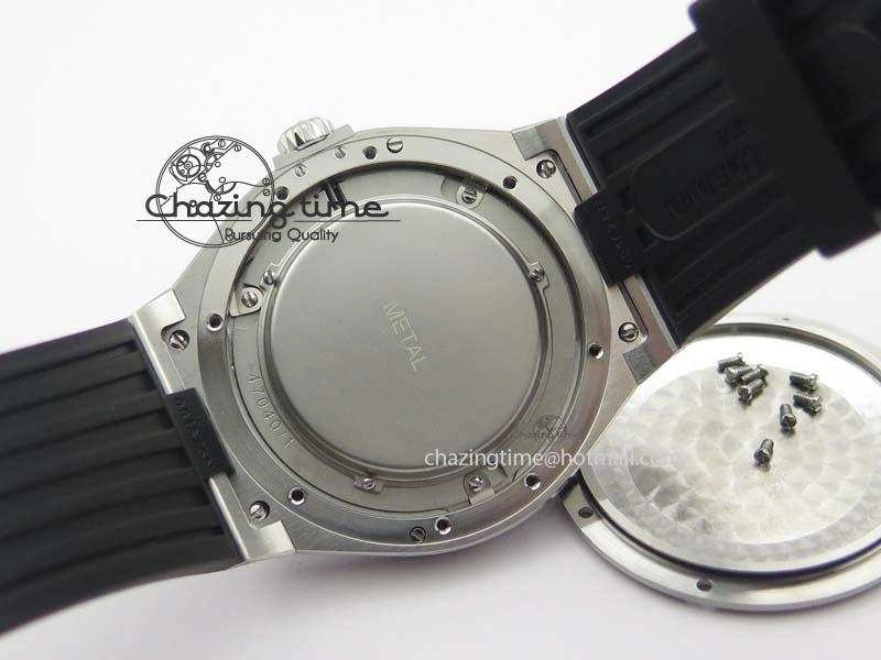 Overseas SS JJF 1:1 Best Edition Black Dial On Rubber Strap MIYOTA 9015
