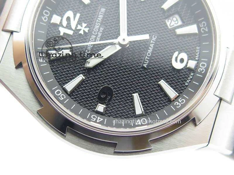 Overseas SS JJF 1:1 Best Edition Black Dial On Rubber Strap MIYOTA 9015